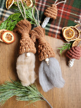 Load image into Gallery viewer, Macrame Gnome Ornament
