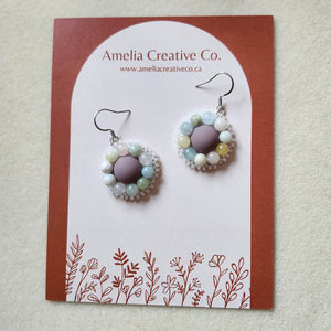 Light pastel earrings