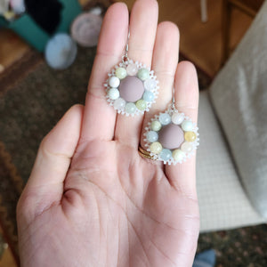 Light pastel earrings