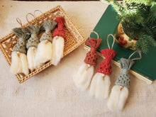 Load image into Gallery viewer, Macrame Gnome Ornament
