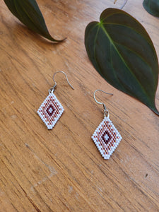 Beaded Diamond Earrings