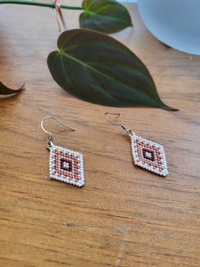 Beaded Diamond Earrings