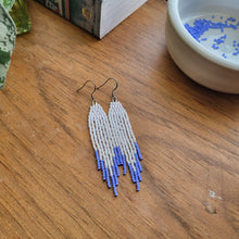 Load image into Gallery viewer, Cool Tones Beaded Earrings
