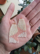 Load image into Gallery viewer, Geometric Beaded Fringe Earrings
